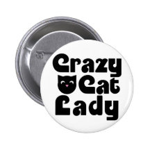 Crazy Cat Lady Button