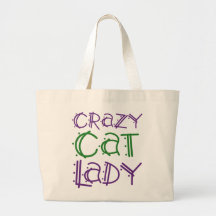 Crazy Cat Lady Canvas Bags