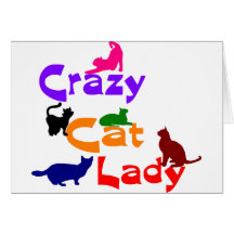 CRAZY CAT LADY CARD