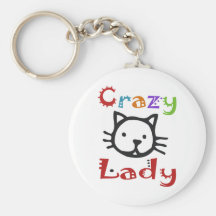 Crazy Cat Lady Key Chains