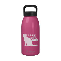 Crazy Cat Lady Libert Bottle Water Bottle
