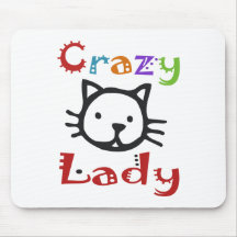 Crazy Cat Lady Mousepads