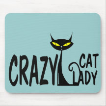 Crazy Cat Lady Mousepads