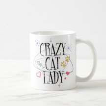 Crazy Cat Lady Vintage Mugs