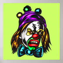 Crazy Evil Clown Poster