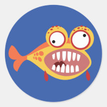 Crazy Fish Stickers