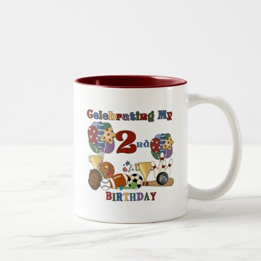 Crazy For Sports 2nd Birthday T-shirts and Gifts Mug