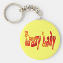 crazy lady key chains