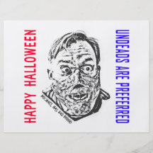 Crazy Zombie - Halloween Flyerbedruckung