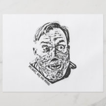 Crazy Zombie - Michael has bad mood Personalisierte Flyer