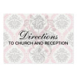 cream and grey tan damask bliss business cards