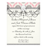 cream and grey tan damask bliss personalised invites