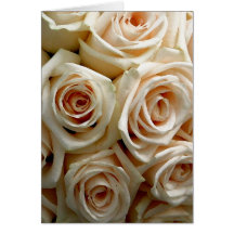 Cream Rose Bouquet - Thank You Greeting Card