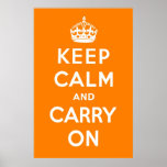 Creamsicle Orange Poster