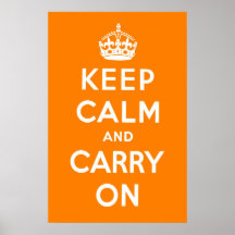 Creamsicle Orange Poster
