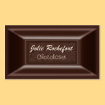 Creamy Dark Chocolate Chocolatier Business Cards business cards