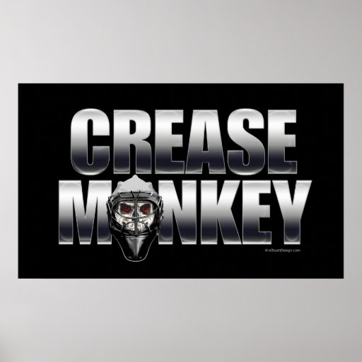 Crease Monkey (Chrome) Poster