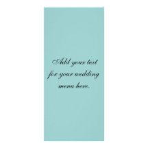 Create Your Own Elegant Wedding Menu Cards Customized Rack Card