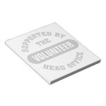 Create your own unique volunteer team memo note pads