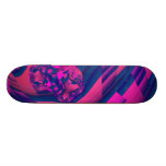 Creating Worlds – Abstract Fractal Magenta Magic Skate Board
