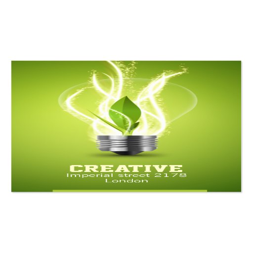 creative energic bulb business card