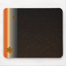 Creative light orange blossom mousemats