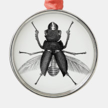 Creepy Beetle Bug with Scarey Pincher Mandibles Christmas Tree Ornaments