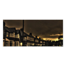 Creepy dark street photo