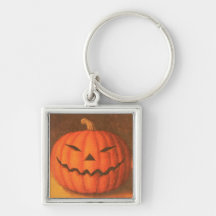 Creepy Pumpkin Key Chain