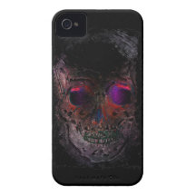 Creepy Skull, Grunge, Goth, Halloween iPhone 4 Case-Mate Cases