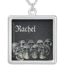 Creepy Skulls Halloween Necklace
