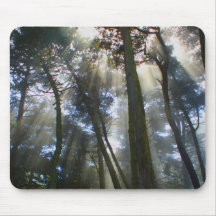 Crepuscular Rays In The Forest Mouse Pad