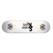 crest of the splintered skateboard