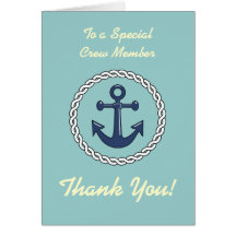 Crew Thank You - Anchor Greeting Cards