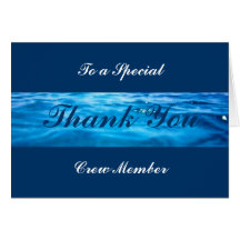 Crew Thank You Cards -customisable