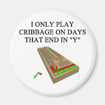 cribbage game player magnets