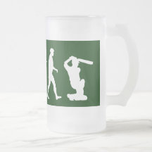 Cricket - Evolution of cricket Beer mug