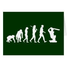 Cricket - Evolution of cricket Greeting card
