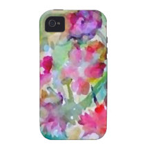 CricketDiane Flower Garden Watercolor Abstract iPhone 4/4S Case