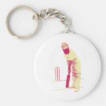 cricketer vintage key chain