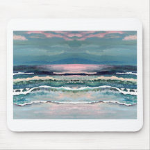 Cricket's Ocean - Beach Seascape Mousepads