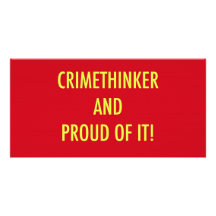 crimethinker and proud of it custom photo card