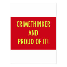 crimethinker and proud of it postcards