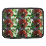 Crimson Pansy Rickshaw Folio Organizers