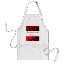 "Crimson Rose Bouquets" Apron