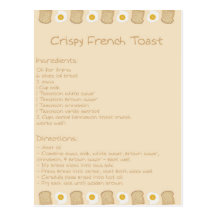 Crispy French Toast Postcard