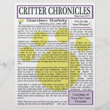 Critter Chronicles Newsletter - May/June 2011 Flyers