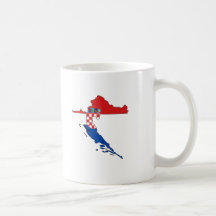 Croatia flag map mugs
