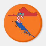 Croatia flag map refrigerator magnets