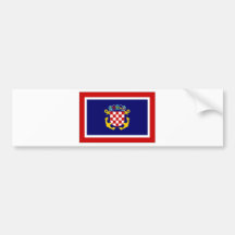 Croatia Naval Jack Bumper Sticker